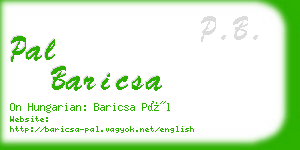 pal baricsa business card